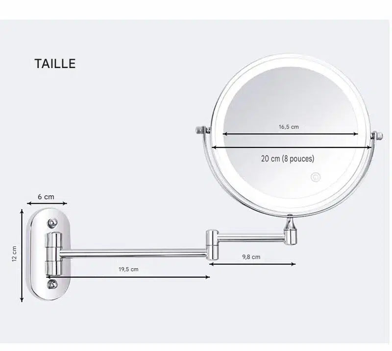 miroir grossissant mural (X10,X7,X5,X3) - Mon cocon