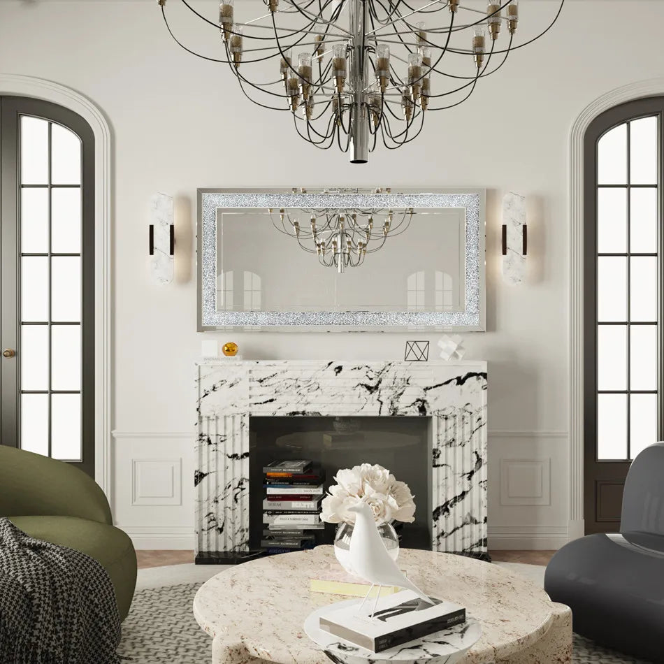 miroir mural grande taille diamant - Mon cocon