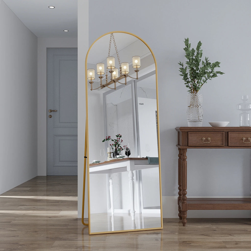 miroir sur pied doré - Mon cocon