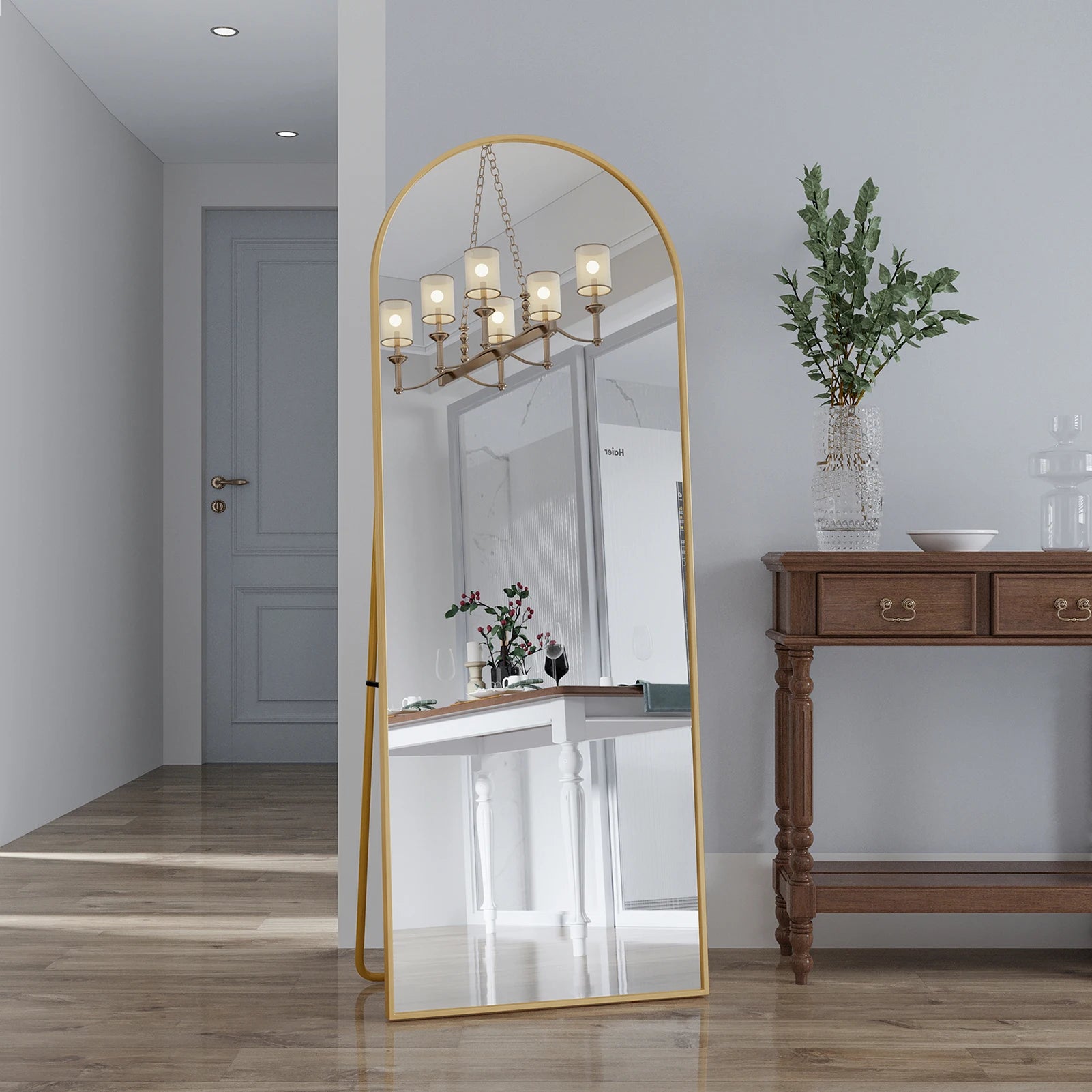 miroir sur pied doré - Mon cocon