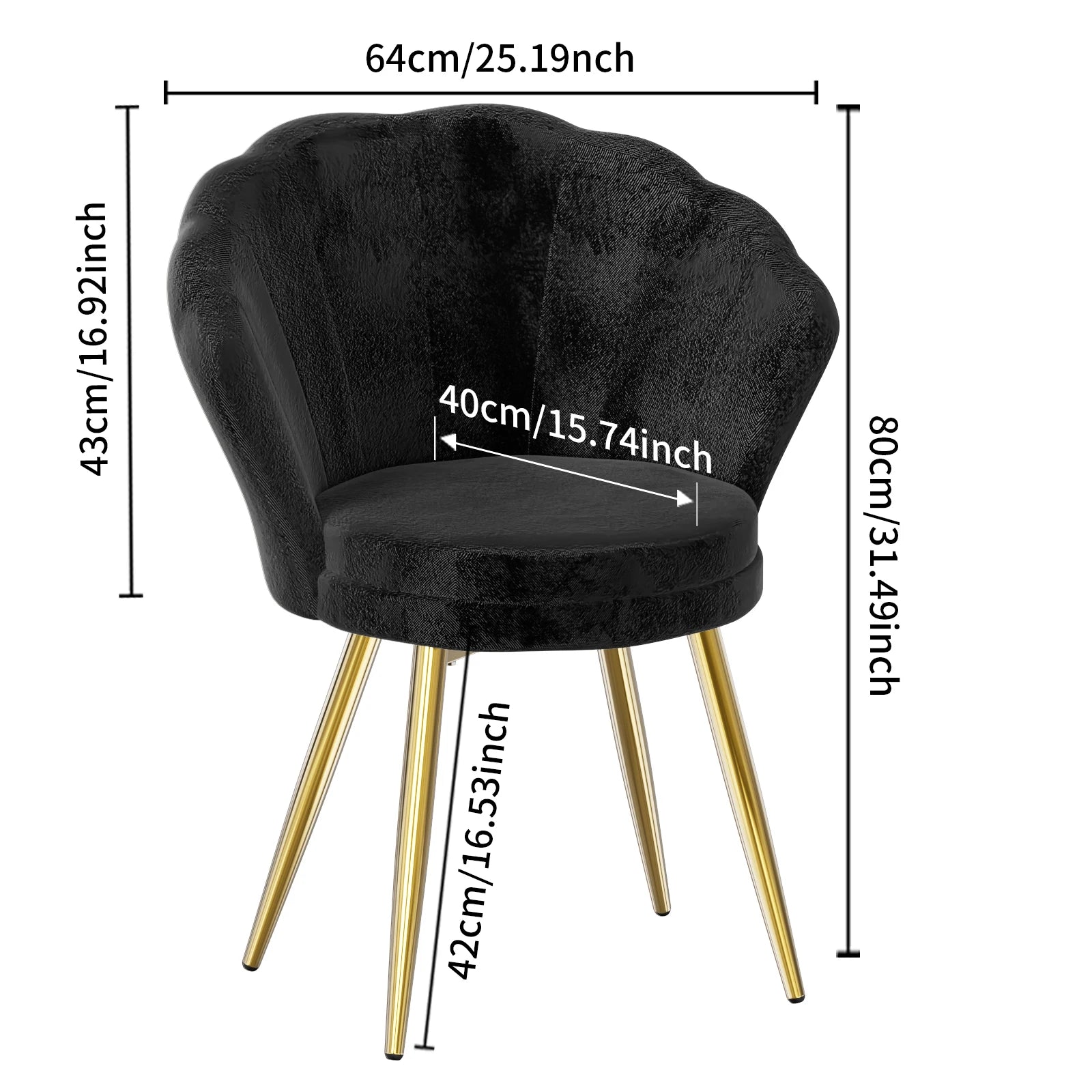 chaise coiffeuse coquillage - Mon cocon