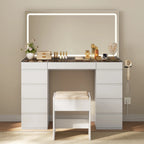 coiffeuse avec miroir led - Mon cocon
