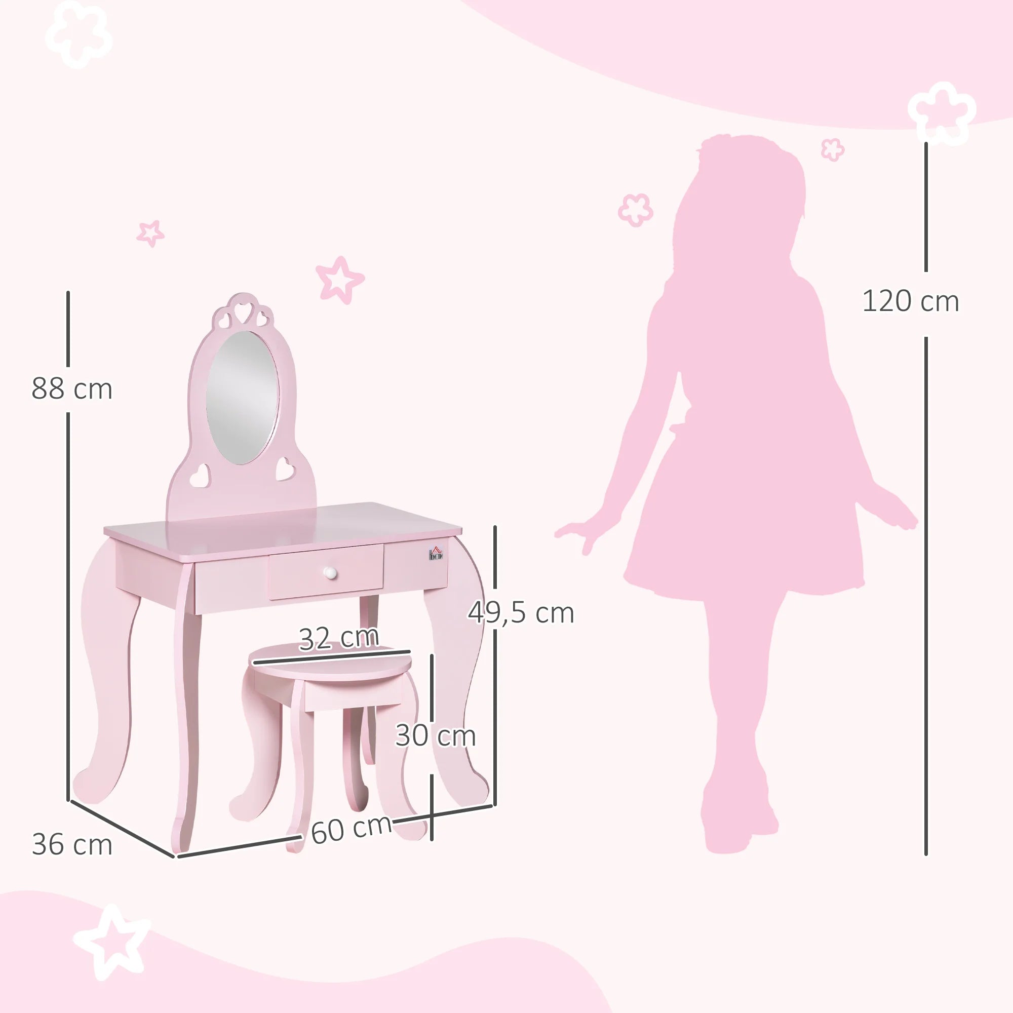 coiffeuse en bois enfant - Mon cocon