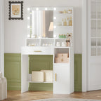 coiffeuse blanche avec miroir - Mon cocon