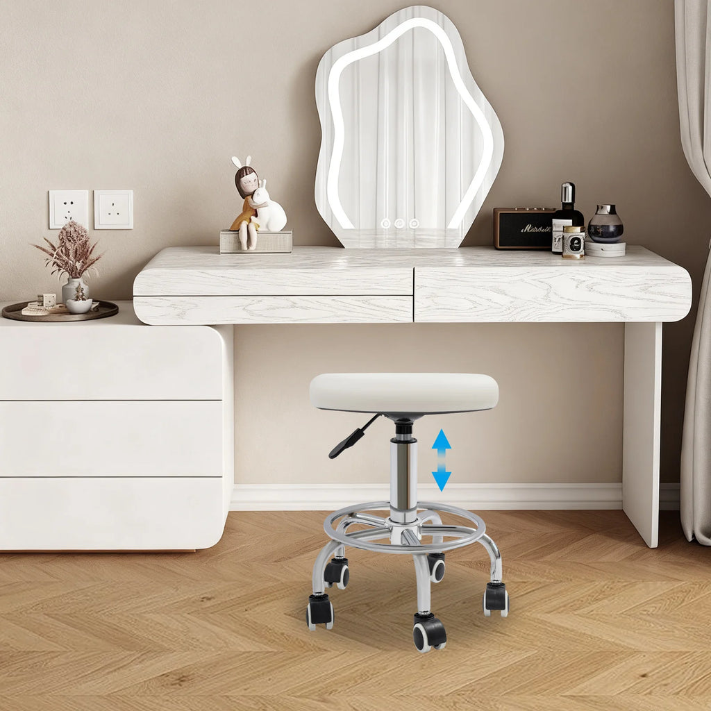 tabouret coiffeuse blanc - Mon cocon