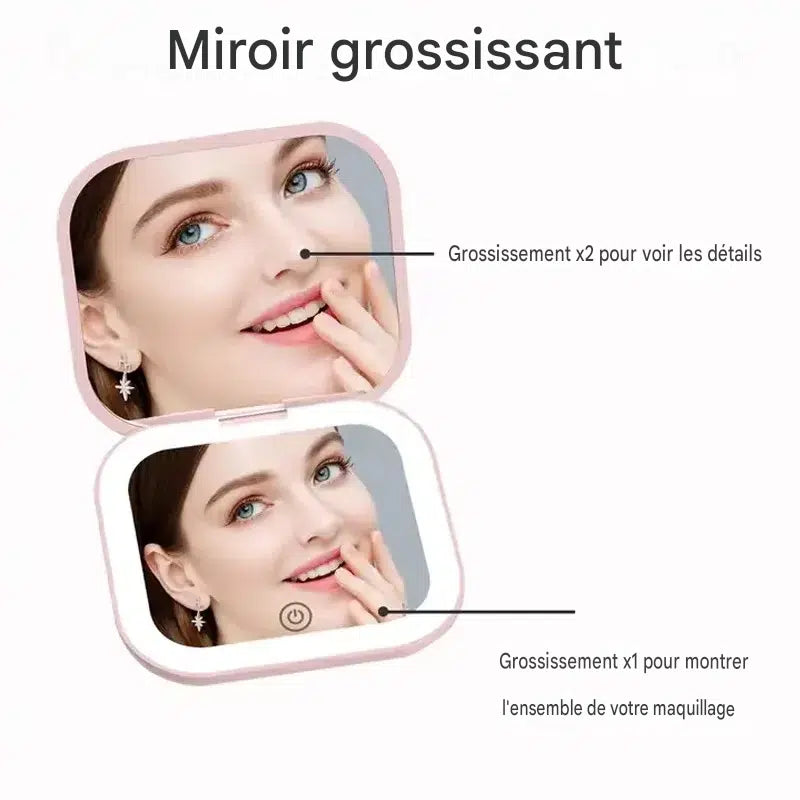 miroir de poche led - Mon cocon