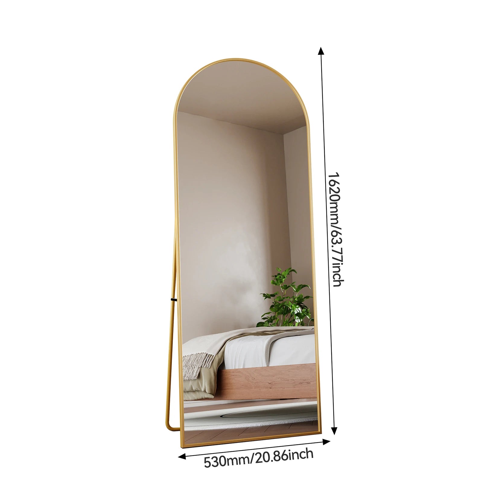 miroir sur pied doré - Mon cocon