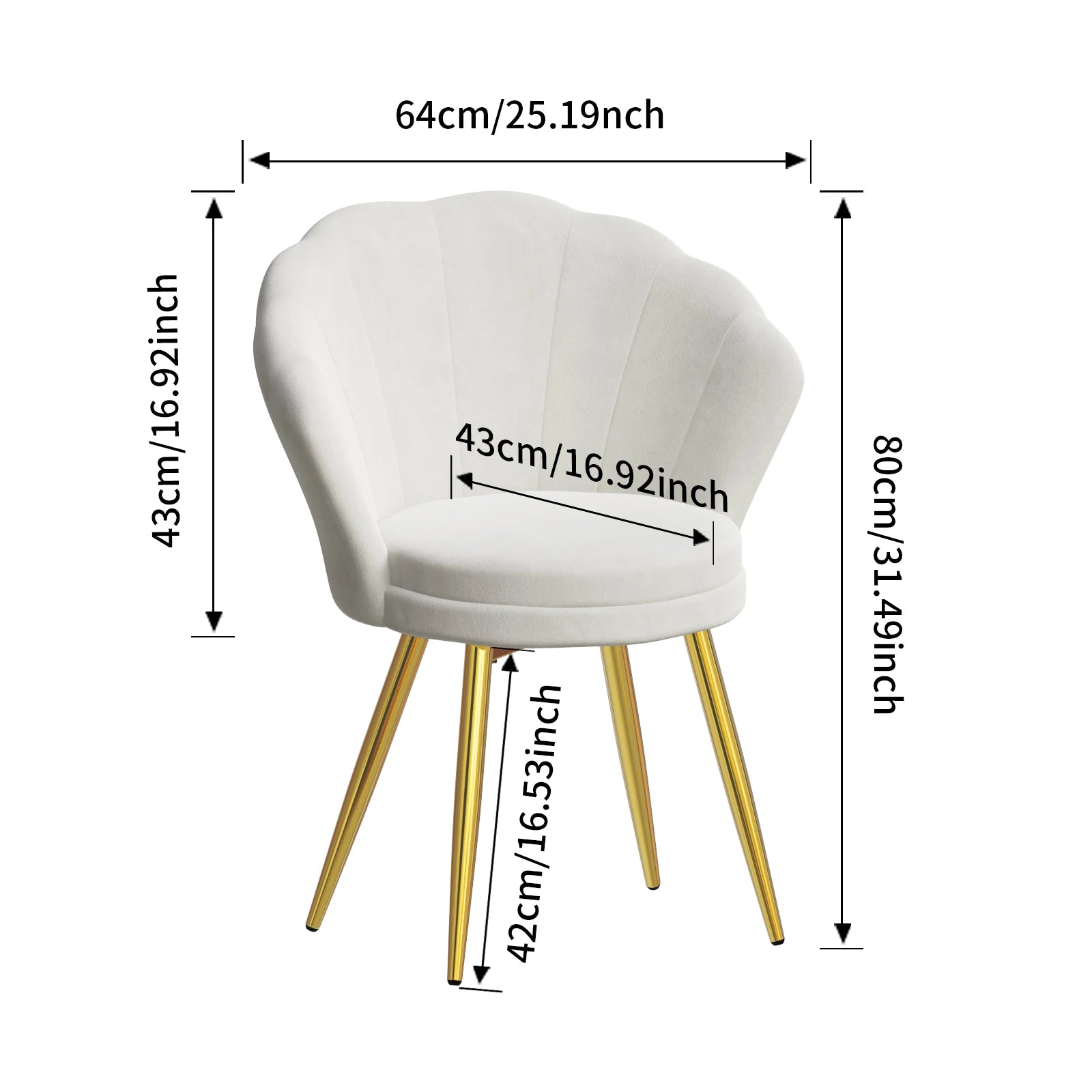 chaise coiffeuse coquillage - Mon cocon