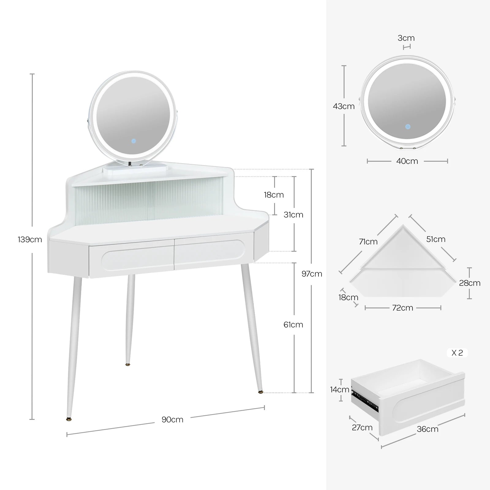 coiffeuse d'angle - Mon cocon