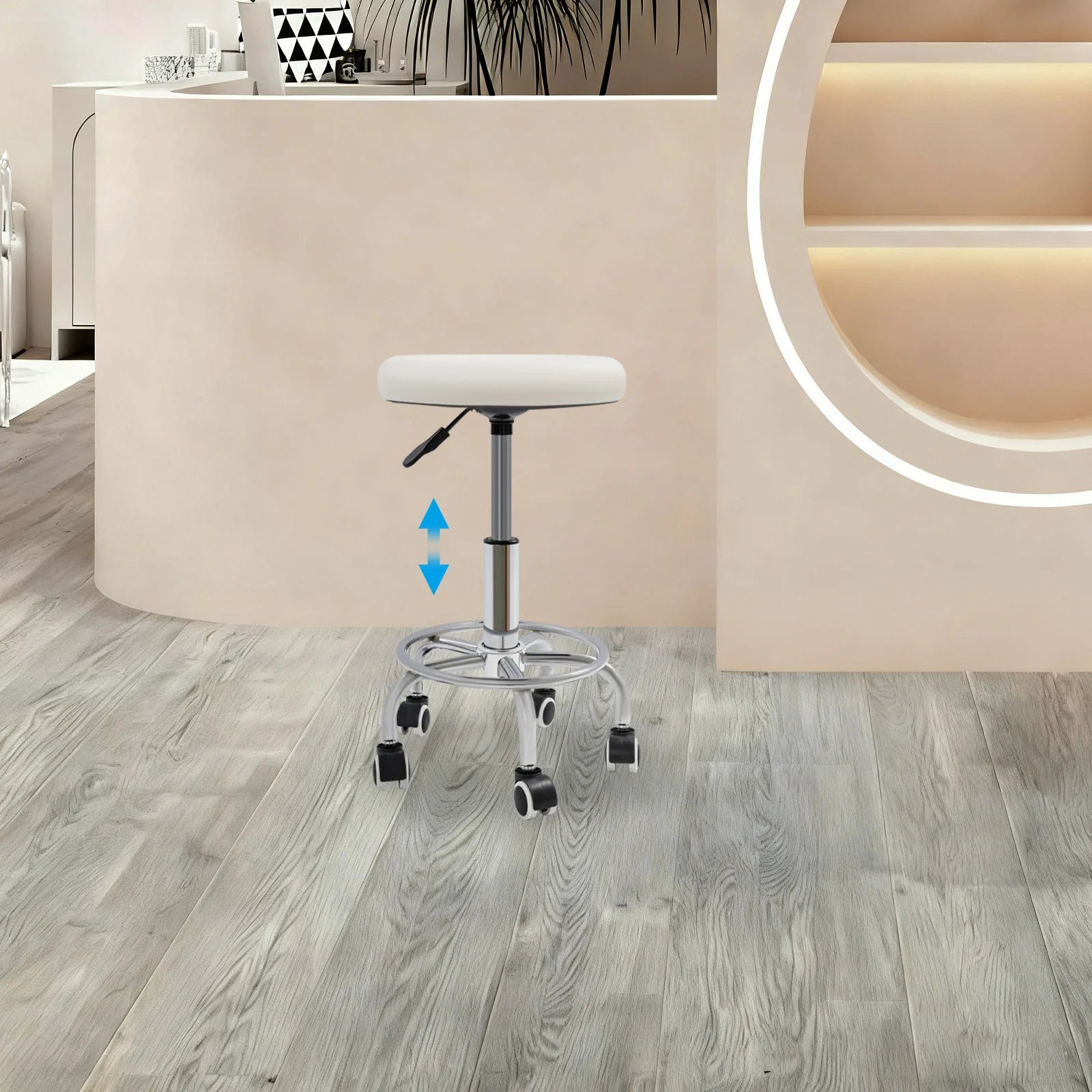 tabouret coiffeuse blanc - Mon cocon