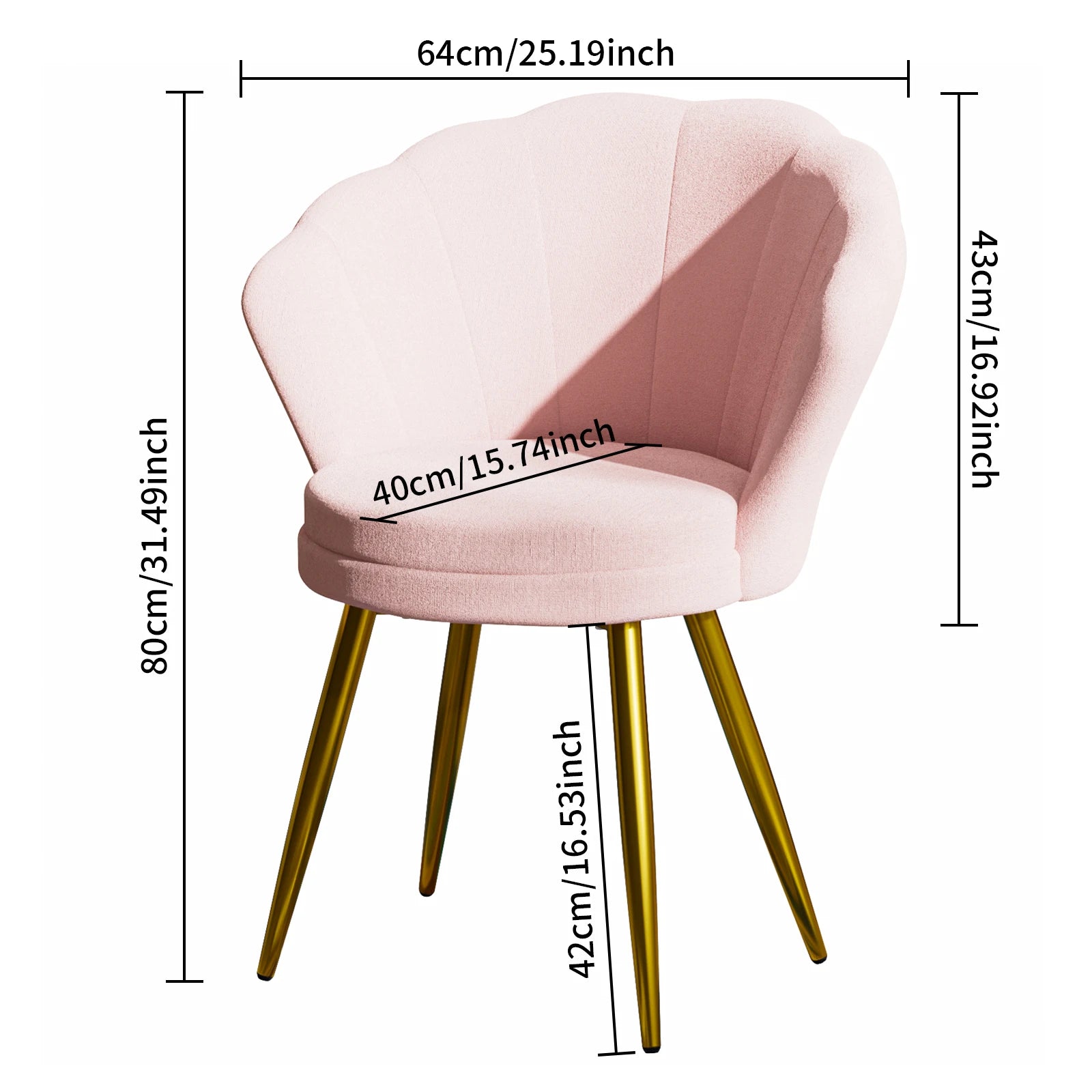chaise coiffeuse coquillage - Mon cocon