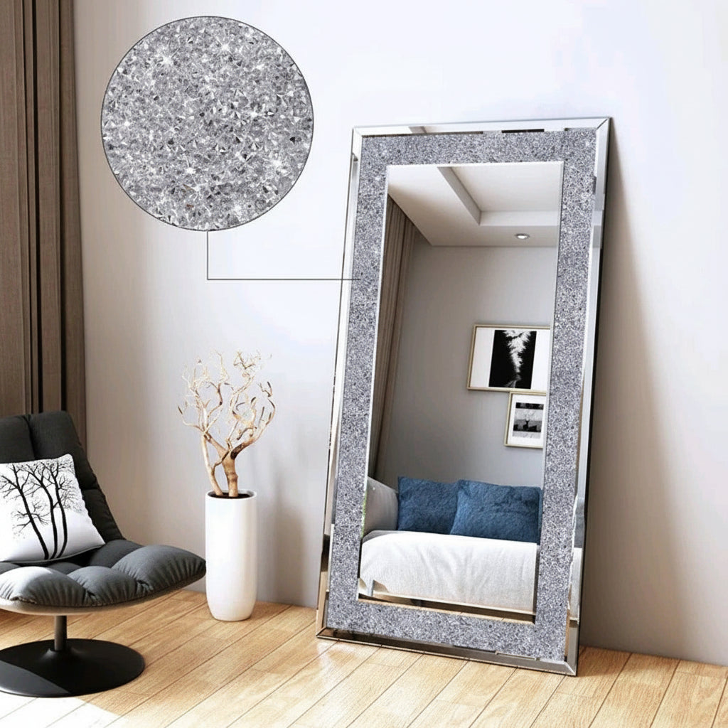 miroir mural grande taille diamant - Mon cocon