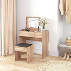 coiffeuse en bois avec miroir - Mon cocon