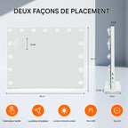 miroir coiffeuse bluetooth - Mon cocon
