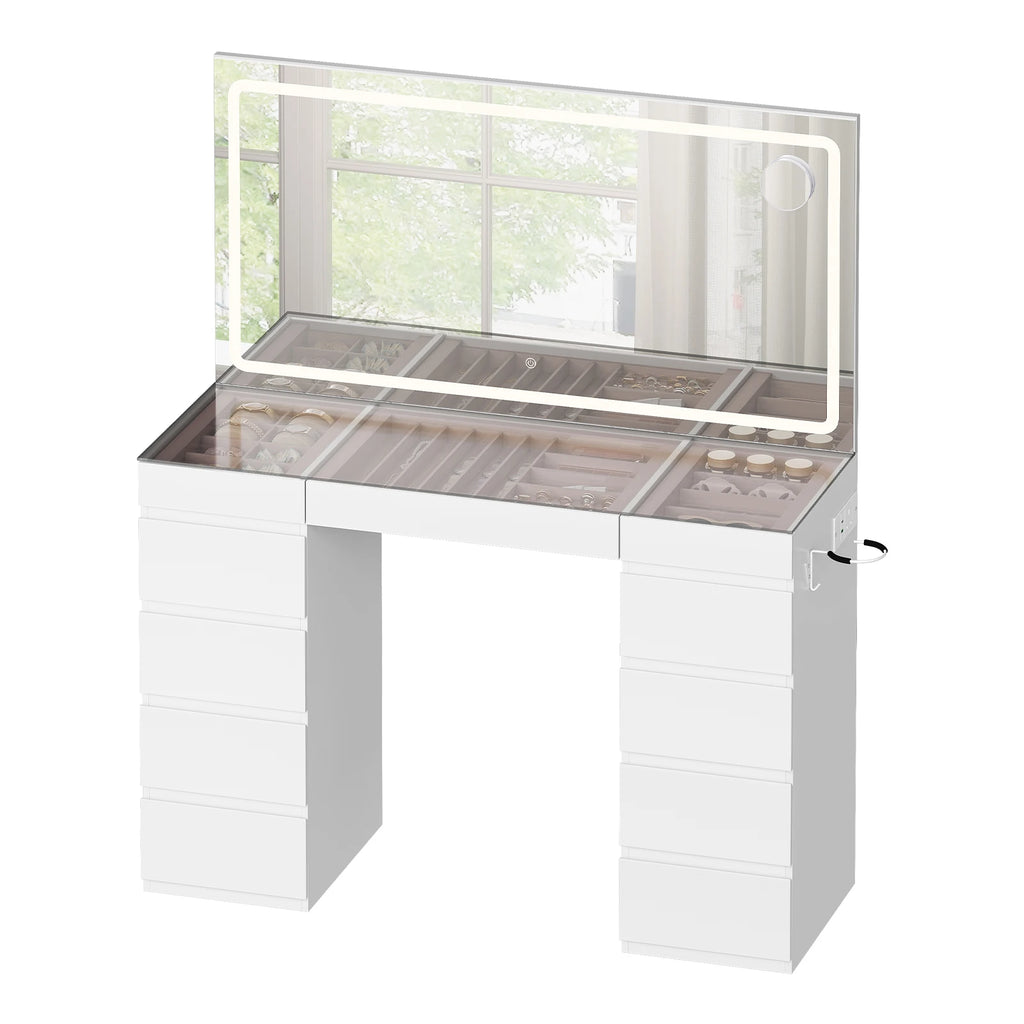 coiffeuse avec miroir led - Mon cocon