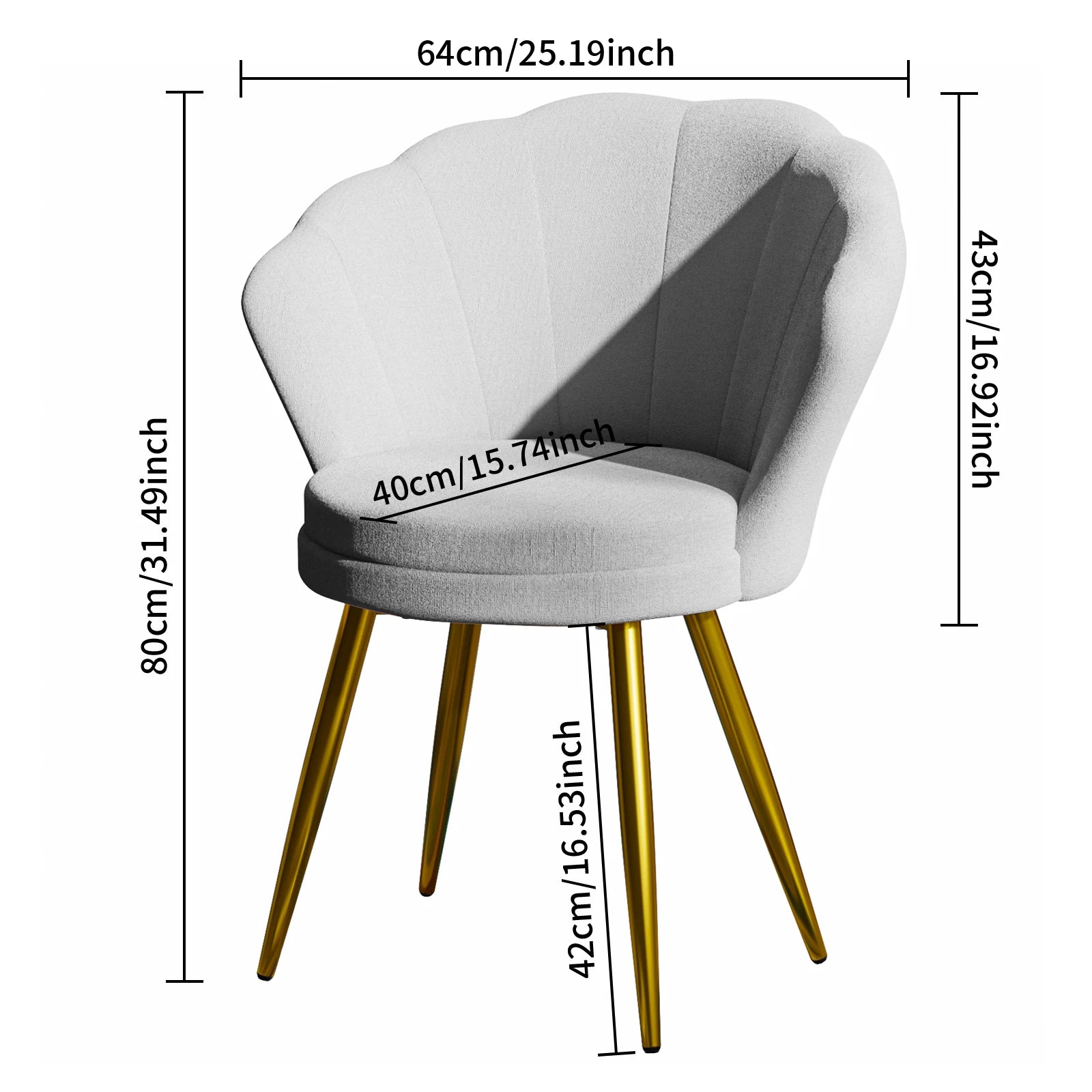 chaise coiffeuse coquillage - Mon cocon