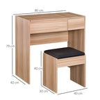 coiffeuse en bois avec miroir - Mon cocon