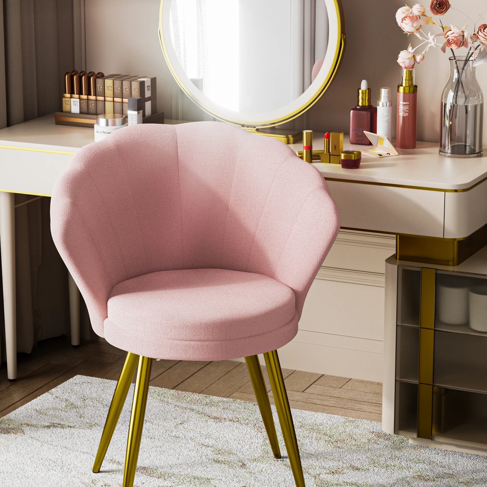 chaise coiffeuse coquillage - Mon cocon