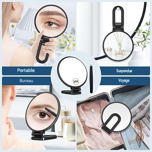 miroir grossissant x30 sur pied - Mon cocon