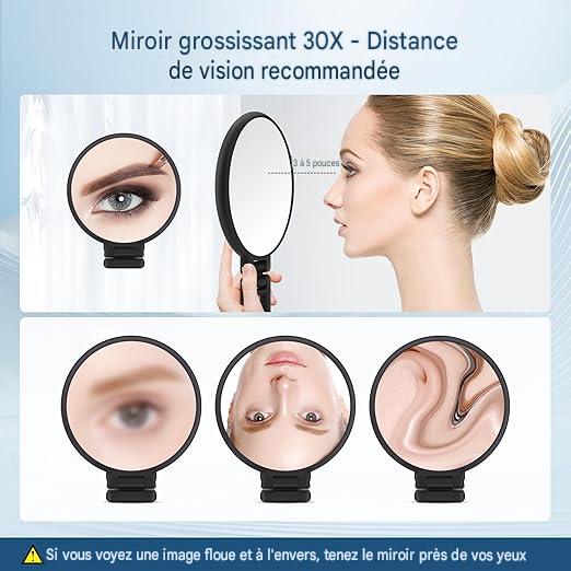 miroir grossissant x30 sur pied - Mon cocon