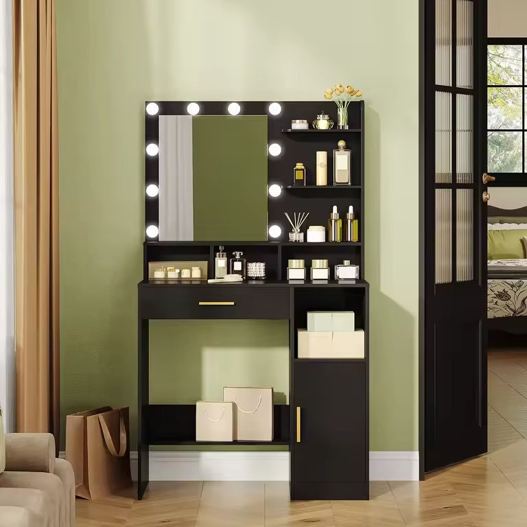 meuble coiffeuse noir - Mon cocon